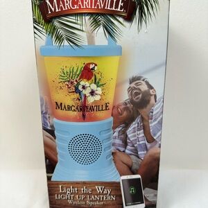 Margaritaville Light Up Lantern Wireless Bluetooth Speaker Open Box Complete Set